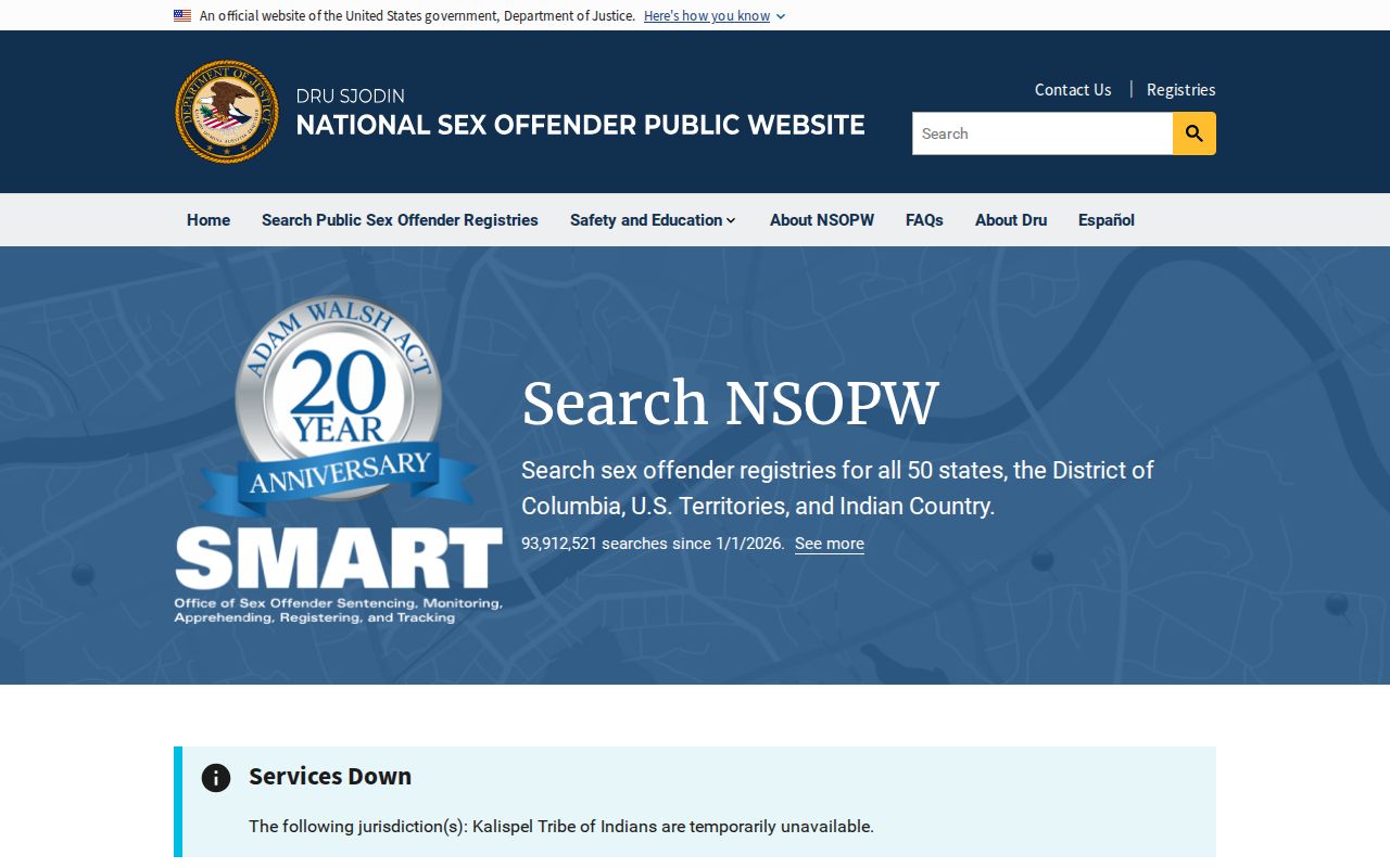 Rockwall County sex offender lookup through the national NSOPW search